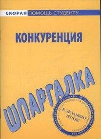 Варвара Ильина - Шпаргалка по конкуренции